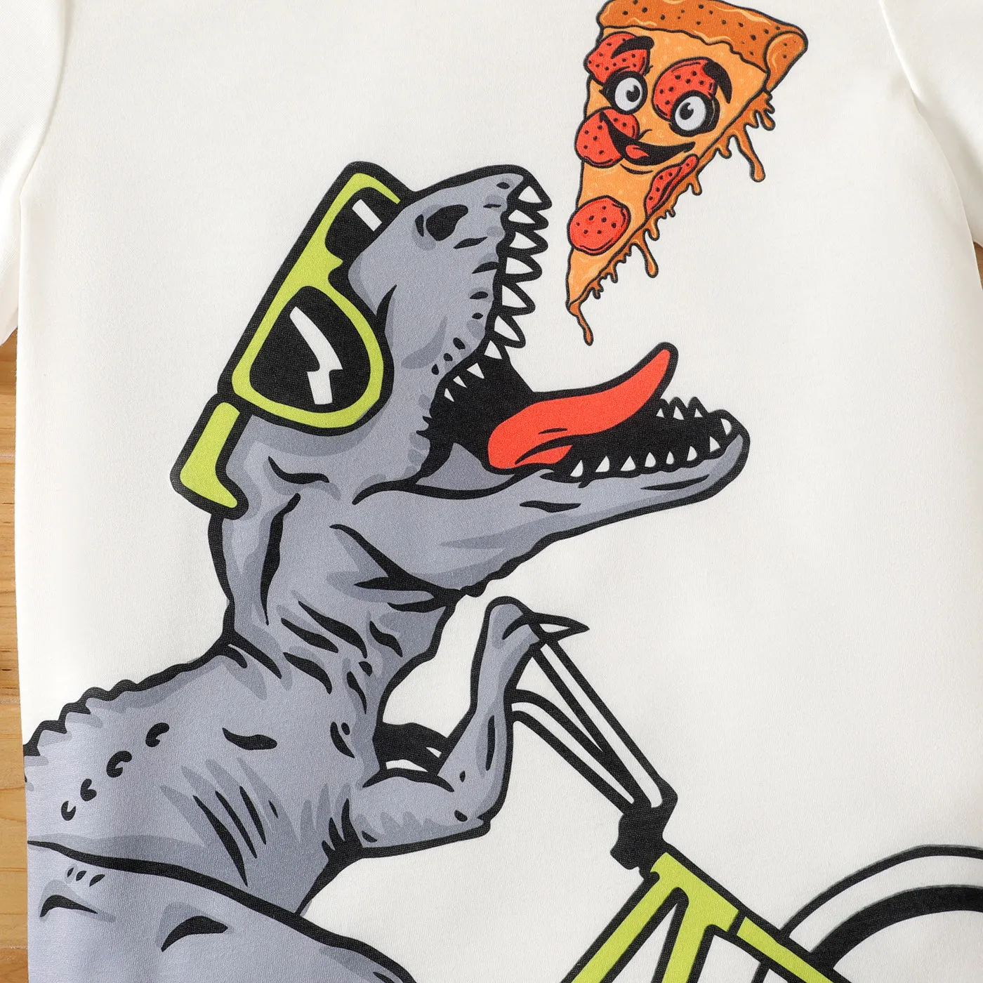 Kid Boy Animal Dinosaur Print Short-sleeve Tee