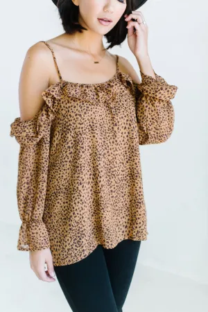 Off Shoulder Ruffle Blouse