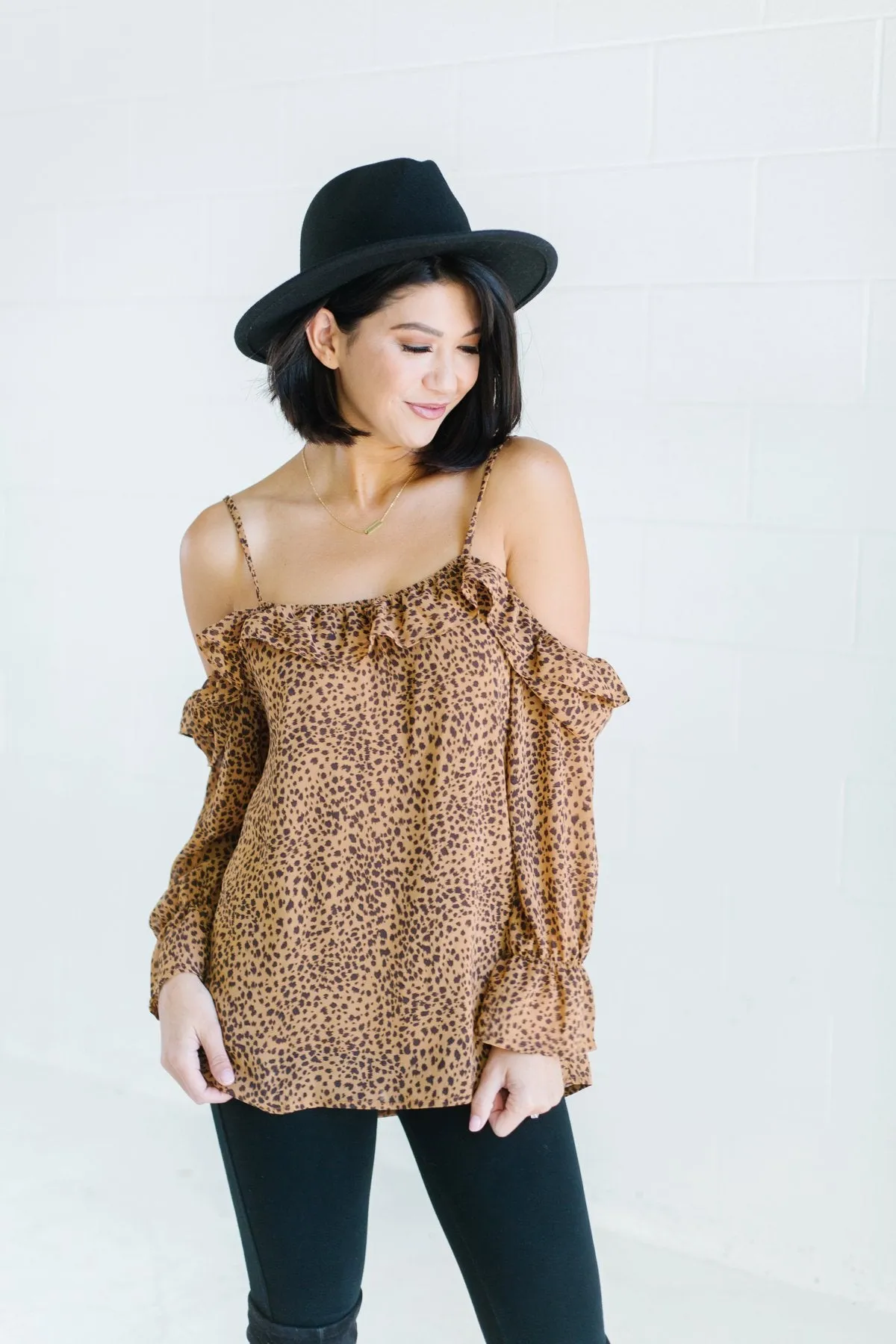 Off Shoulder Ruffle Blouse