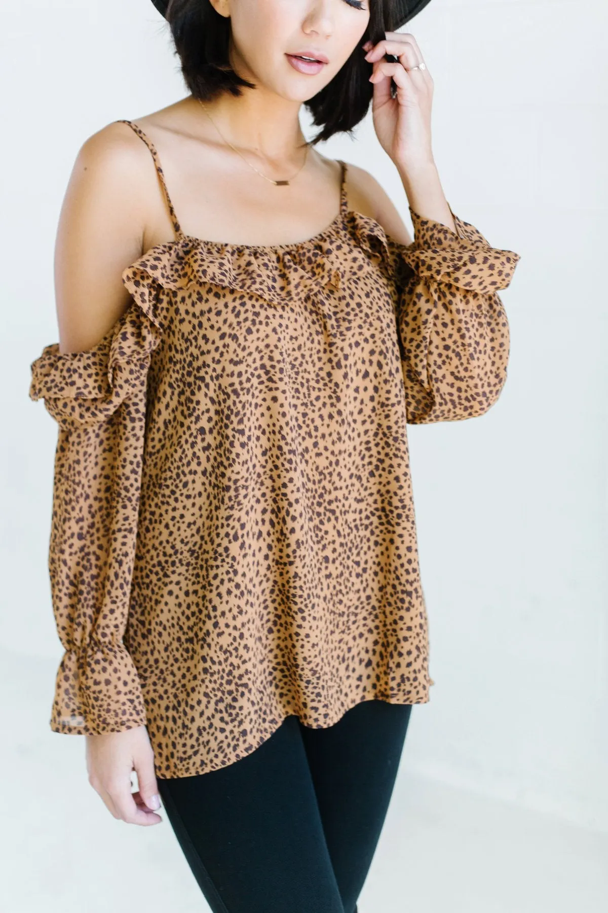 Off Shoulder Ruffle Blouse