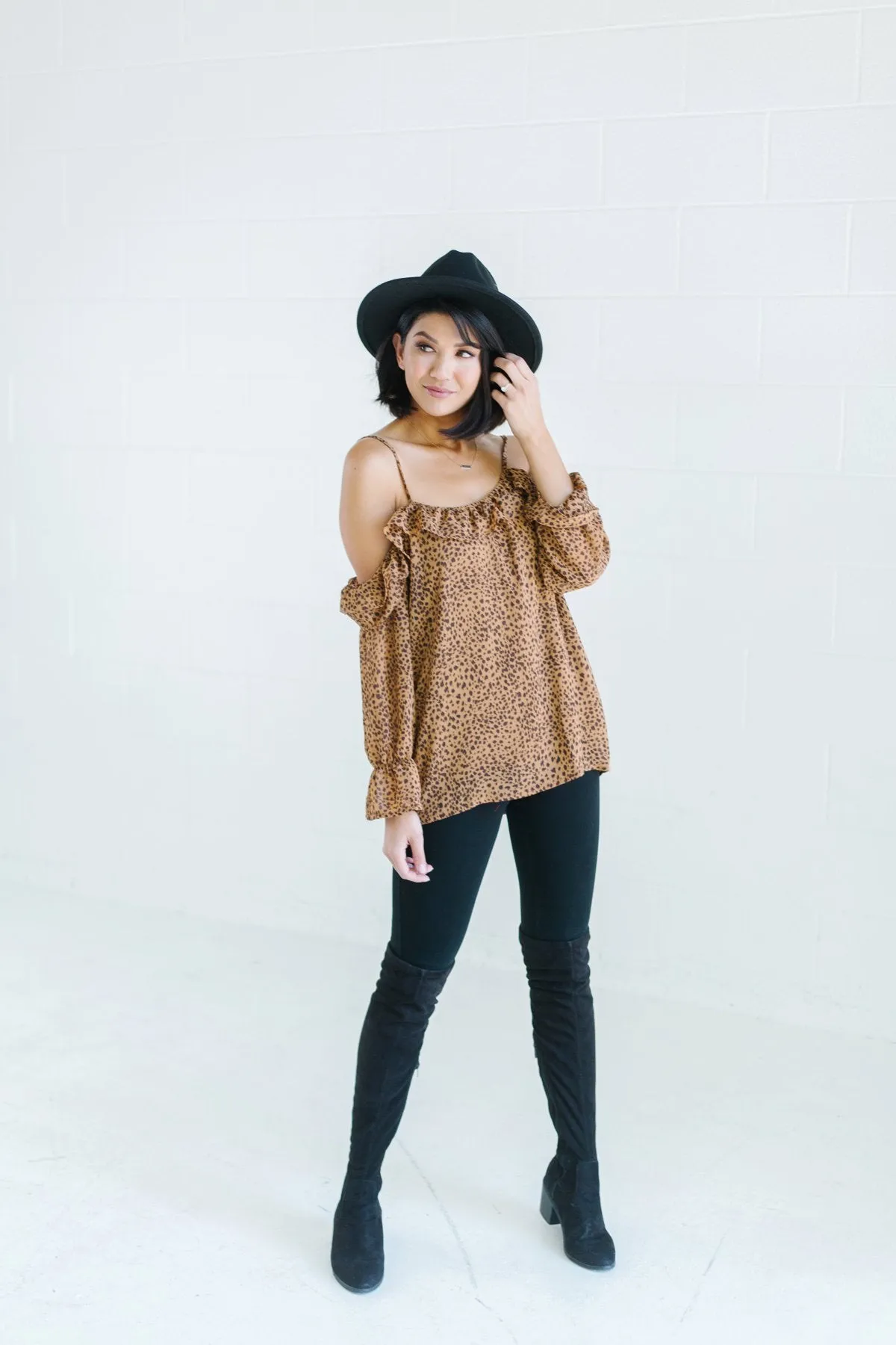 Off Shoulder Ruffle Blouse