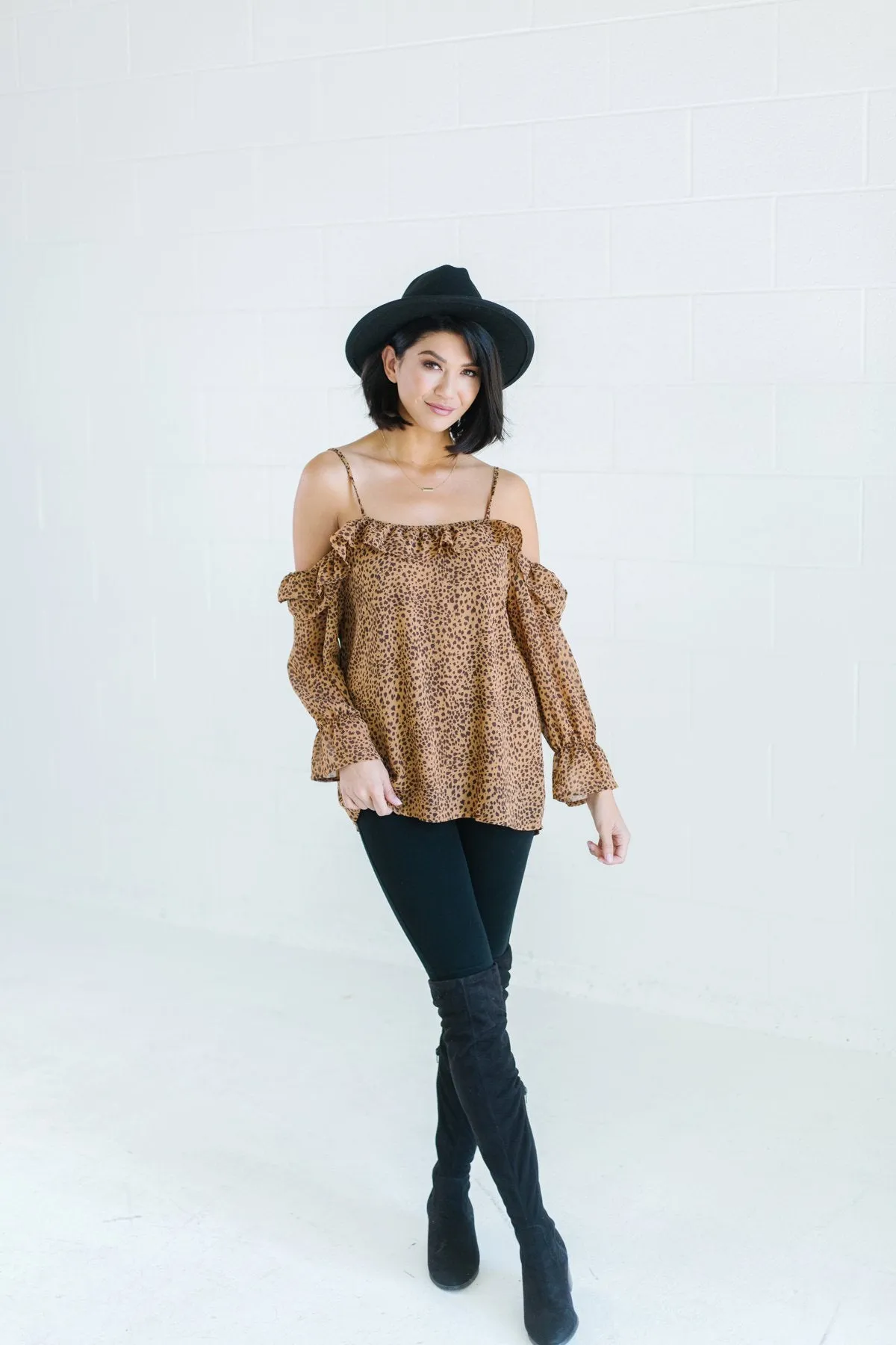 Off Shoulder Ruffle Blouse