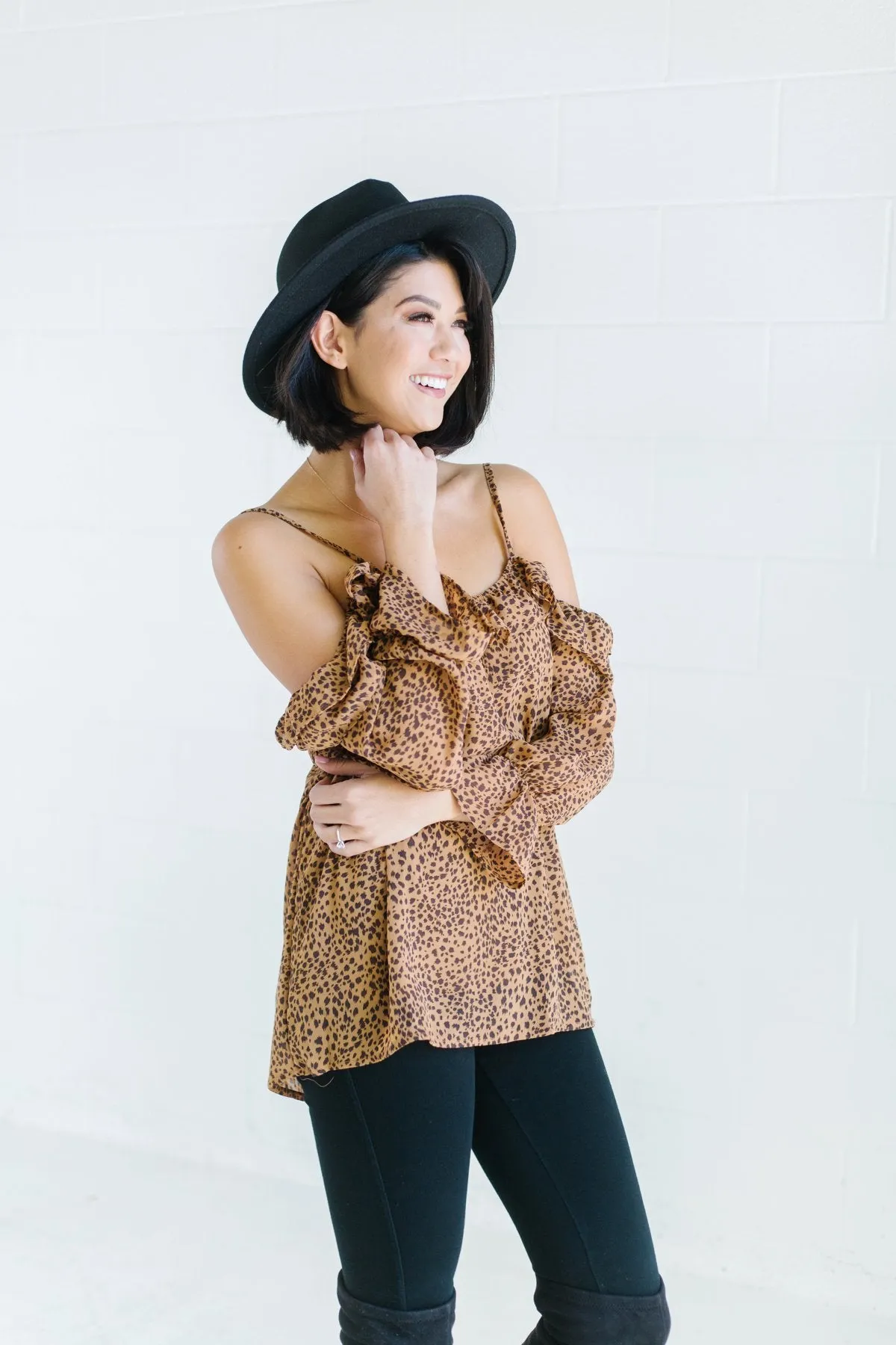 Off Shoulder Ruffle Blouse