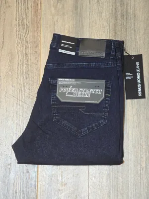 Remus Uomo "Rogan" Straight leg/Power stretch dark wash Denim