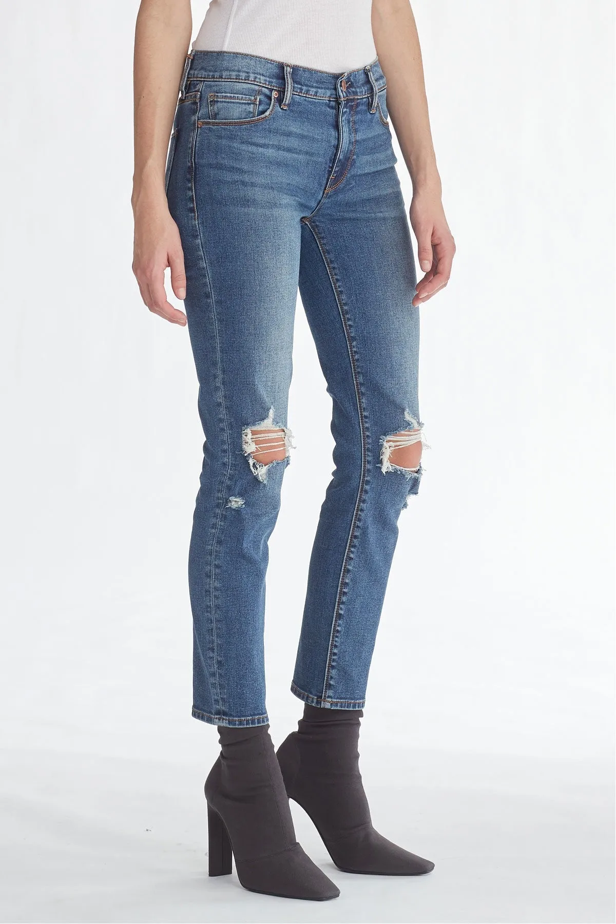 Tally Midrise Skinny Crop Jeans - B-Good
