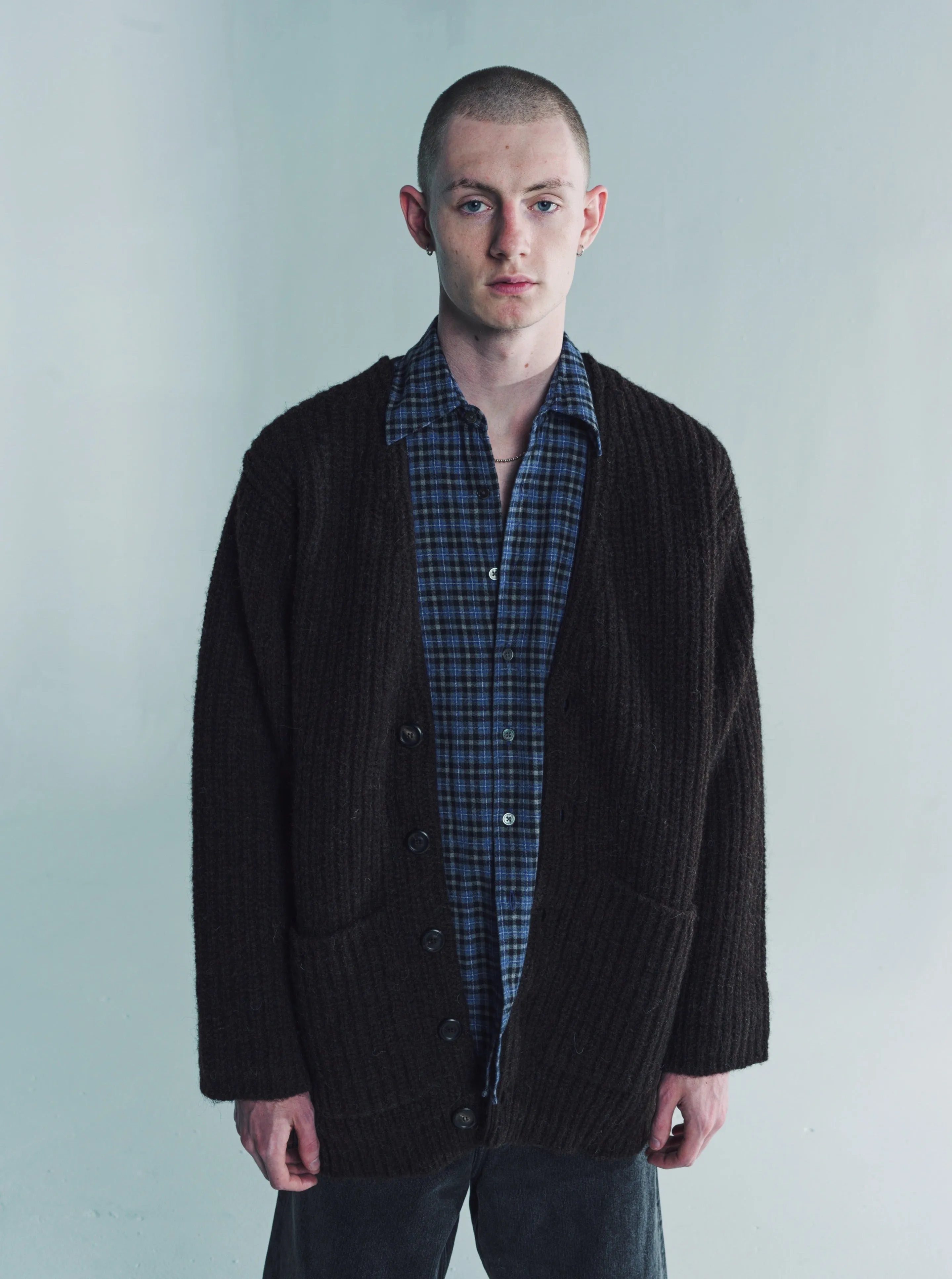 Welsh Black Albion Wool Colossal Cardigan