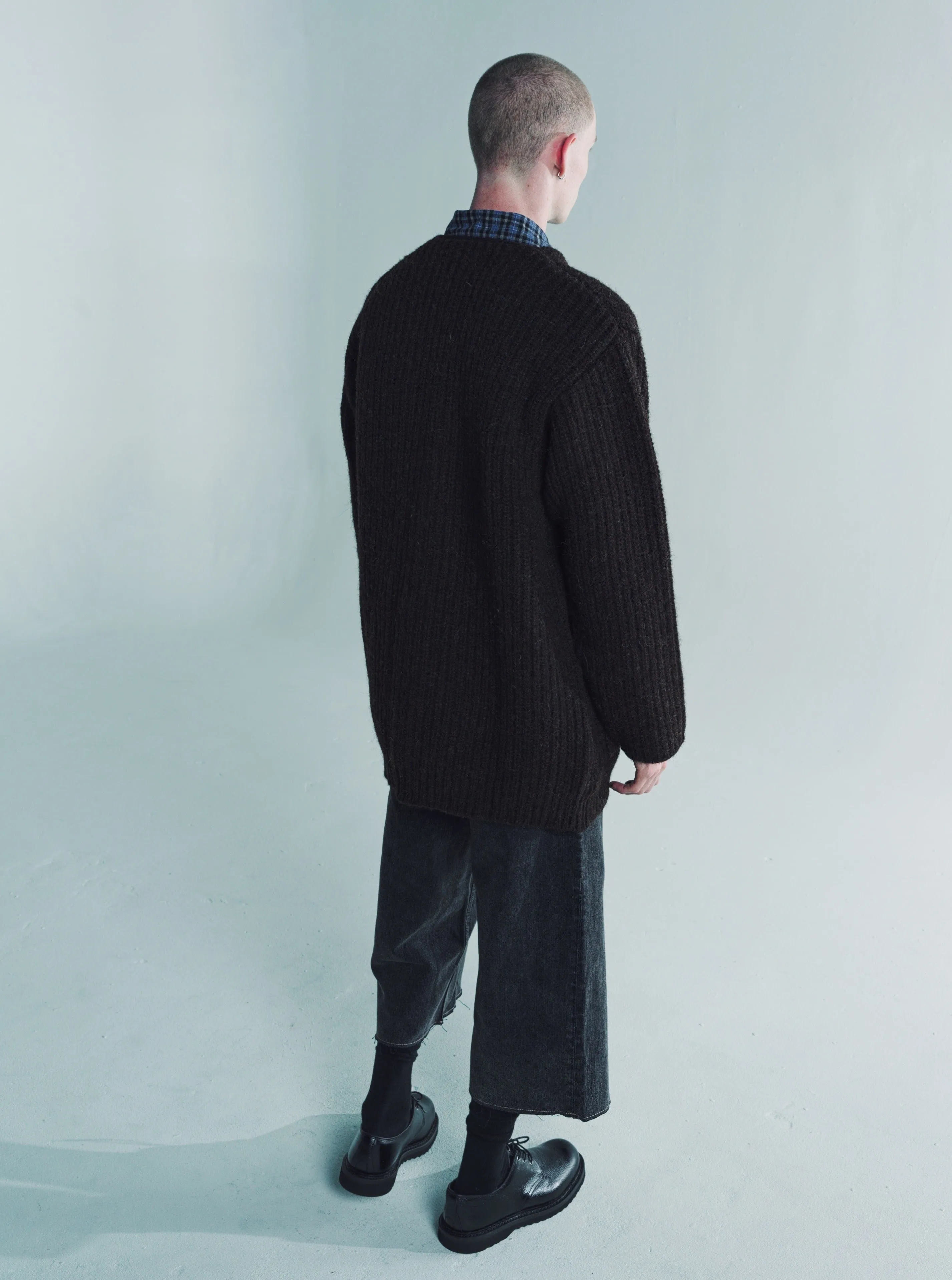 Welsh Black Albion Wool Colossal Cardigan