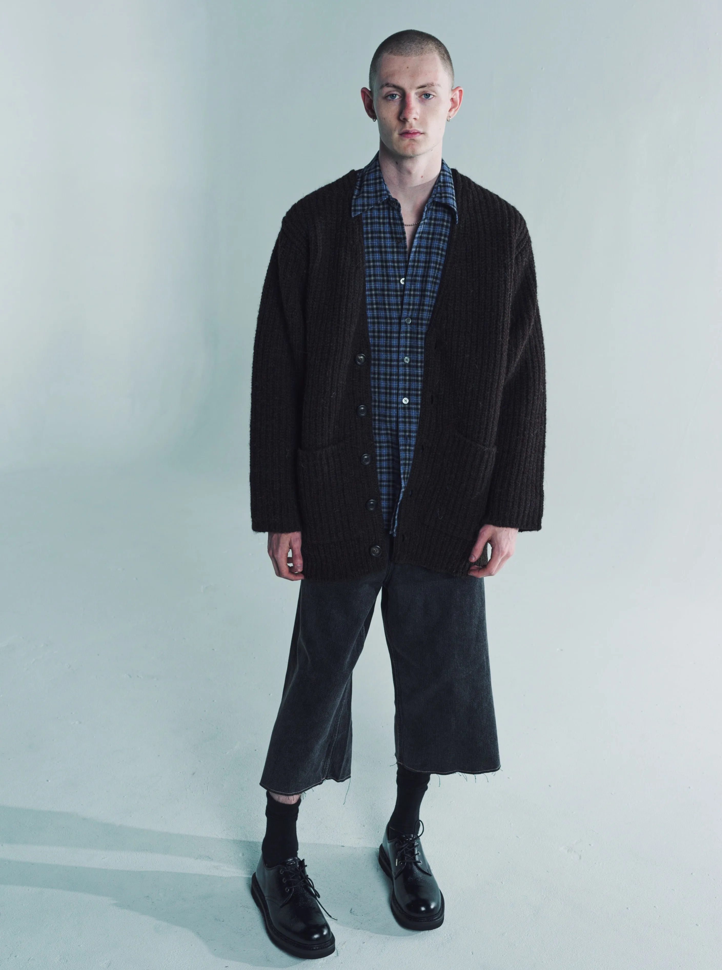 Welsh Black Albion Wool Colossal Cardigan